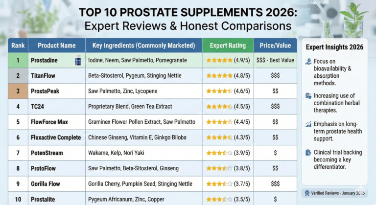 Top 10 Prostate Supplements 2026: Expert Reviews & Honest Comparisons